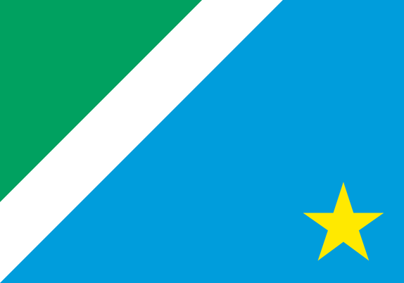 Flag of Mato Grosso do Sul, Brazil.
