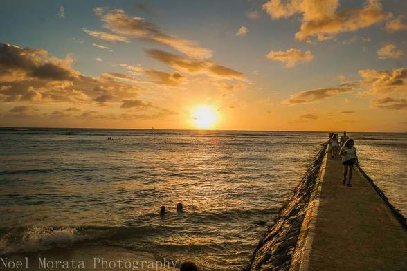 Waikiki at night