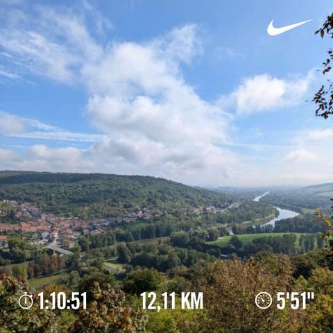 A photo of village Maron and the Moselle river from a nearby hill.