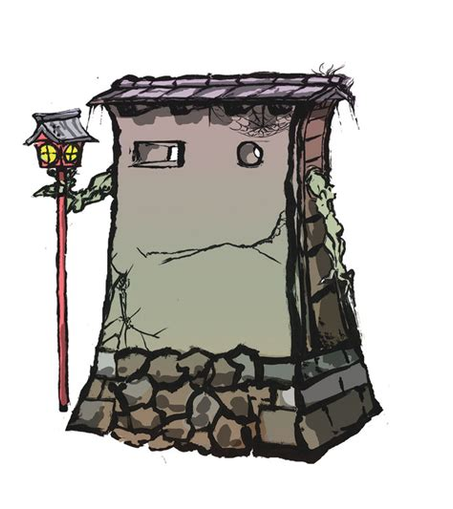 An image of the Blockhead enemy from the video game Okami.