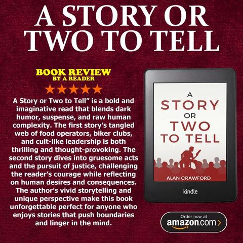 A graphic promoting A story or Two to Tell
