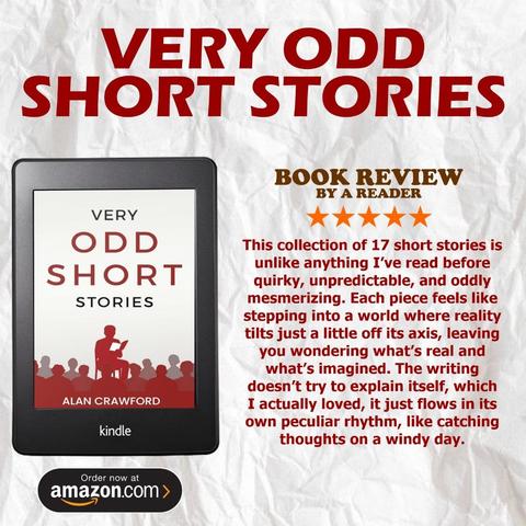A graphic promoting Very Odd Short Stories