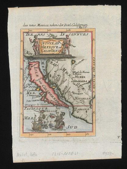 map of california as an island