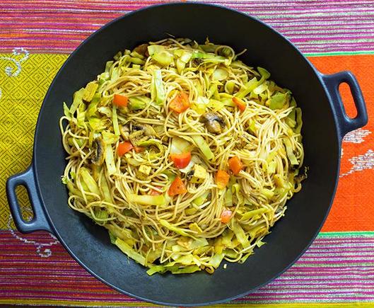 Indonesische Nudelpfanne