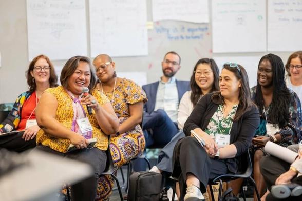 Photograph of participants at a Peace and Security Funders Group meeting from the organization's website