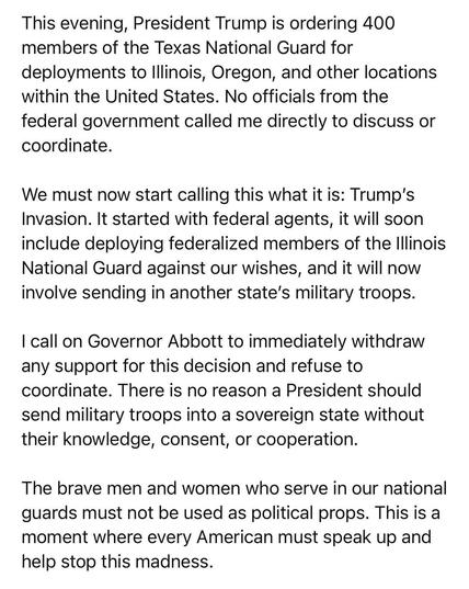 Statement from Pritzker