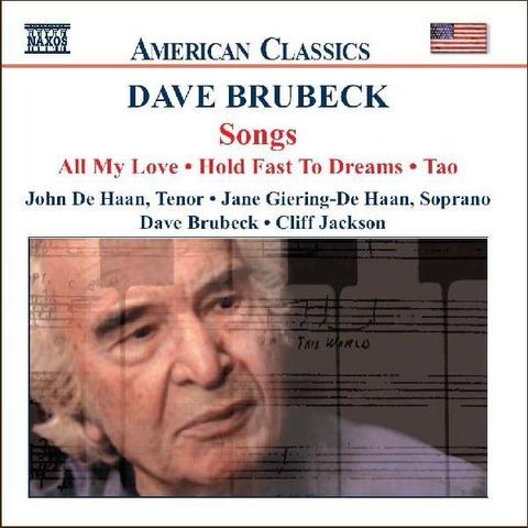 An image of the cover of the record album 'BRUBECK: Songs' by John De Haan