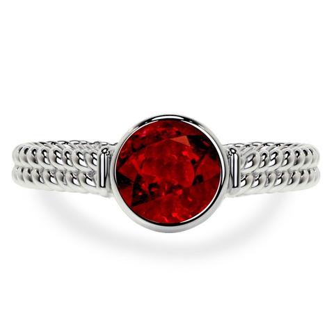 Explore real ruby rings for couples at GemsNY! Shop amzing round-shaped designs at great prices.