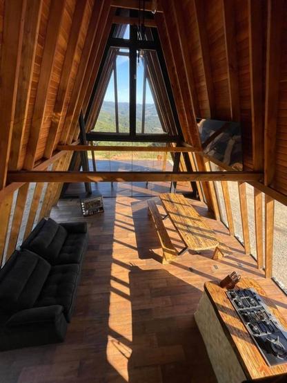 5 A-Frame houses on 24 hectares of land