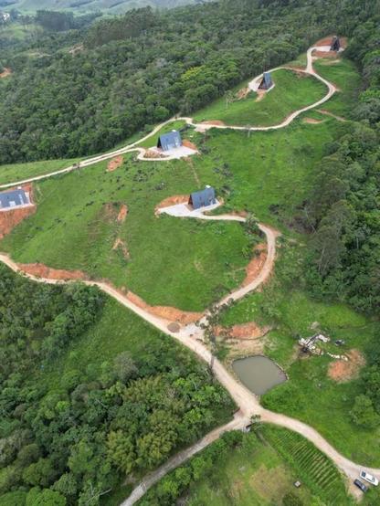5 A-Frame houses on 24 hectares of land