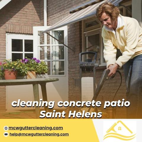 Cleaning Concrete Patio Saint Helens