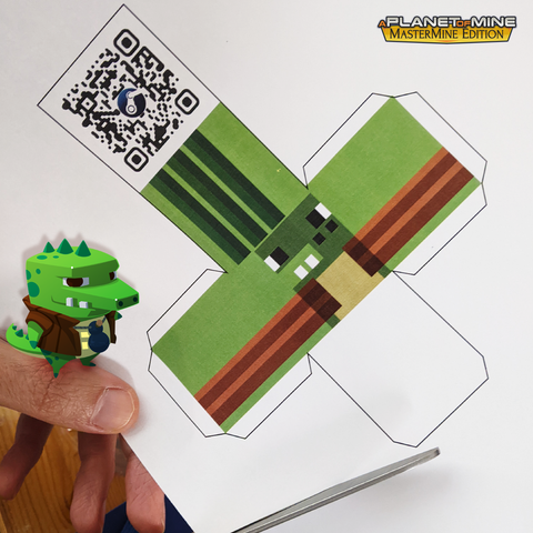 Cocodrill from A Planet Of Mine Mastermine Edition paper craft