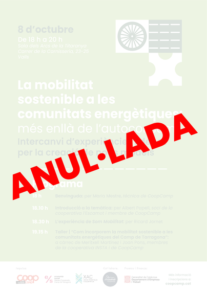 Anul·lada la jornada de mobilitat sostenible de demà.