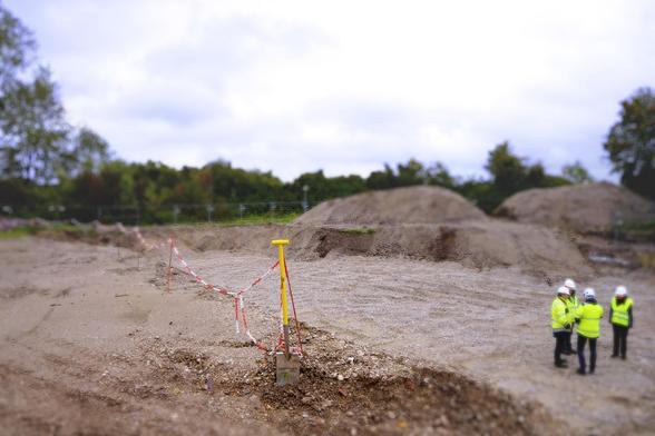 Hier entsteht ein Umspannwerk. Foto: LRZ