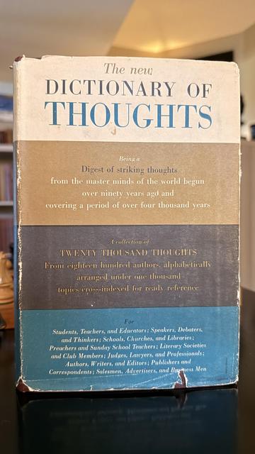 A dictionary of thoughts, from 1961.
