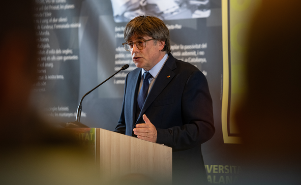 Carles Puigdemont, l'agost passat a la Universitat Catalana d'Estiu (Europa Press/Glòria Sánchez)