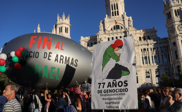 Manifestació a Madrid contra els atacs d'Israel a la Franja de Gaza (Europa Press/Ananda Manjón)
