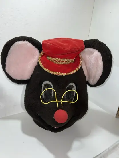 Vintage #MouseMascot Costume Gold Suit Red Velvet Hat Plaid Bow Adult Full Body
#imalittlerobot