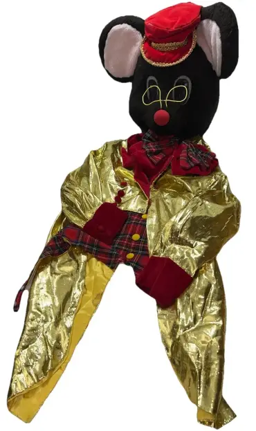 Vintage #MouseMascot Costume Gold Suit Red Velvet Hat Plaid Bow Adult Full Body
#imalittlerobot