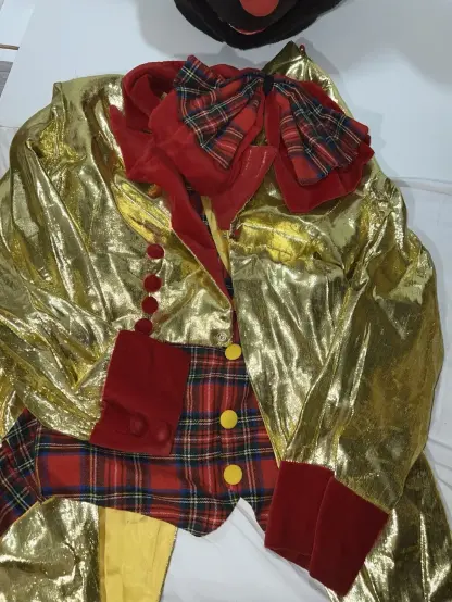 Vintage #MouseMascot Costume Gold Suit Red Velvet Hat Plaid Bow Adult Full Body
#imalittlerobot
