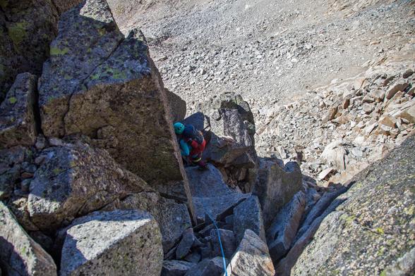 Llegando al Pico del Medio
