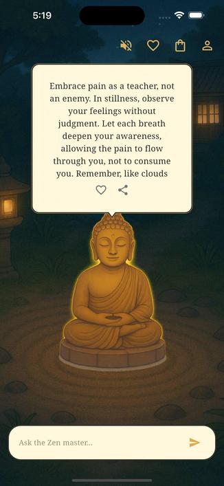"Not to consume you." Save this reflection to your journal and revisit when the sky darkens. #ZenCourtyard #Meditation