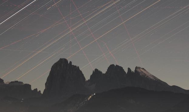 Die Langkofelgruppe im Eisacktal