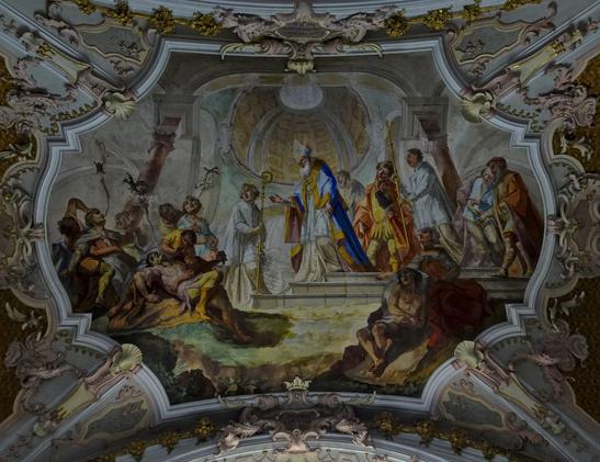 Deckenmalerei in der Kirche