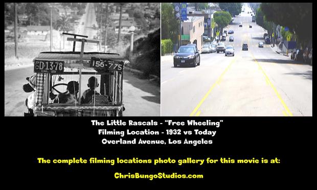 Filming location then and now from The Little Rascals movie Free Wheeling. 1932 vs today.