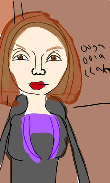 Ally McBeal is having a meltdown and kicks Oren