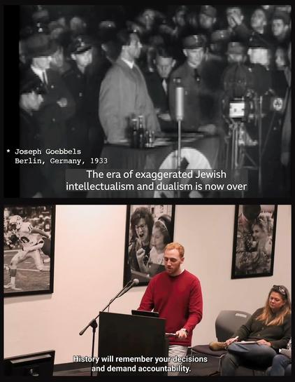 Joseph Goebbels Berlin Germany 1933
The era of exaggerated Jewish intellectualism and dualiw is over.

History will remember your decisions and demand accountability