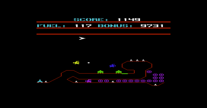 Screenshot von Fort Apocalypse II für den VC 20