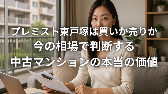 プレミスト東戸塚は買いか売りか 今の相場で判断する中古マンションの本当の価値