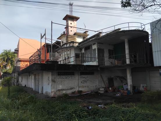 An abandoned building in Manado City, Province of North Sulawesi, Indonesia.