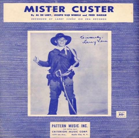 The front cover of Larry Vernes Mr Custer single