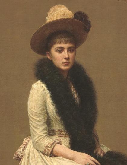 A Portrait by Latour. Proust is using it to describe Albertine to us.
