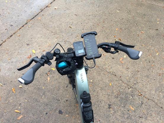 A bike with handlebars.