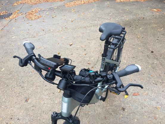 A bike with handlebars.
