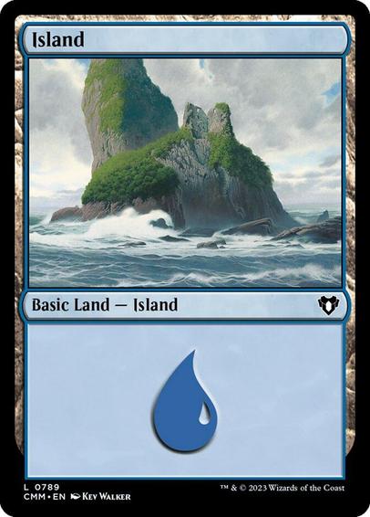Card Name: Island
Set: Commander Masters
Description: ({T}: Add {U}.)
Artist: Kev Walker