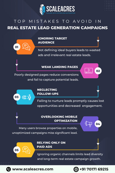 Top Mistakes to Avoid in Real Estate Lead Generation Campaigns