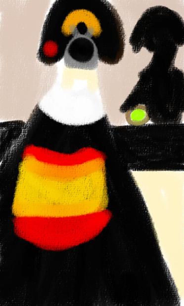 Geisha woman is talking to a client