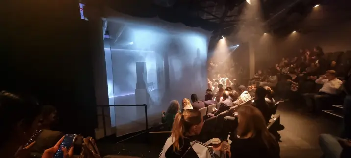 Inside of Bush Theater during performance