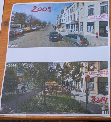 Vor und nach Verkehrsberuhigung