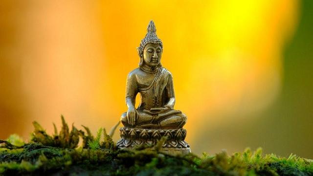 Small Buddha statue.