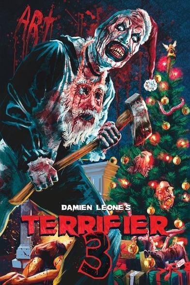 Movie poster for Terrifier 3.