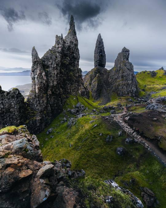 'Old Man of Storr' rock formation.