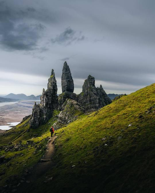 'Old Man of Storr' rock formation.