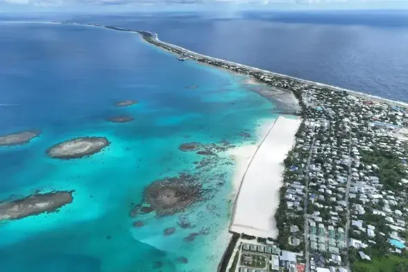 Funafuti, la capitale des Tuvalu.