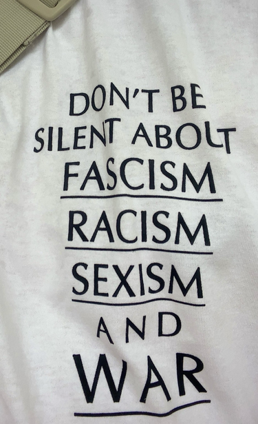DON'T BE SILENT ABOUT #FASCISM  #RACISM  #SEXISM  AND  #WAR
