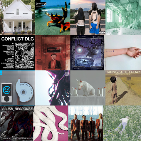 Top 16 Releases last quarter for mukti 
1. Anyway - Anamanaguchi 
2. The Fat of the Land - Prodigy 
3. 10000 Gecs - 100 gecs 
4. Rare Structures - Blush Response 
5. CONFLICT DLC - HEALTH 
6. Louder Now - Taking Back Sunday 
7. Blackbraid III - Blackbraid 
8. UNTUNE - Zamilska 
9. Castles in the Sky - i_o 
10. SPRAWL_ - Blush Response 
11. Albedo Edition - Blush Response / Years of Denial &amp; Alexey Volkov 
12. Where You Want to Be - Taking Back Sunday 
13. Dimensional Research - Blush Response 
14. Private Music - Deftones 
15. 152 - Taking Back Sunday 
16. Nurture - Porter Robinson 